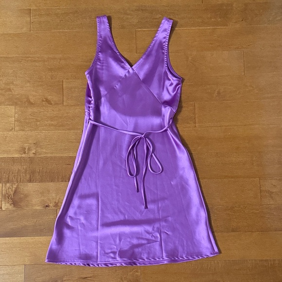 Princess Polly Purple Satin Slip Dress - Picture 6 of 6